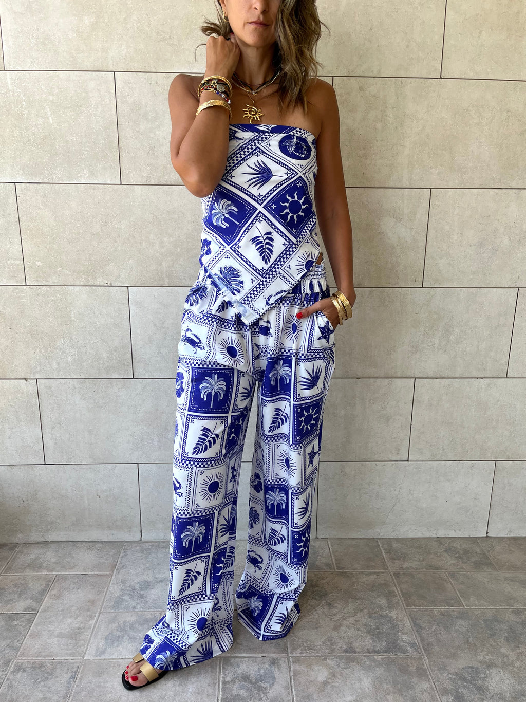 Blues Printed Pants