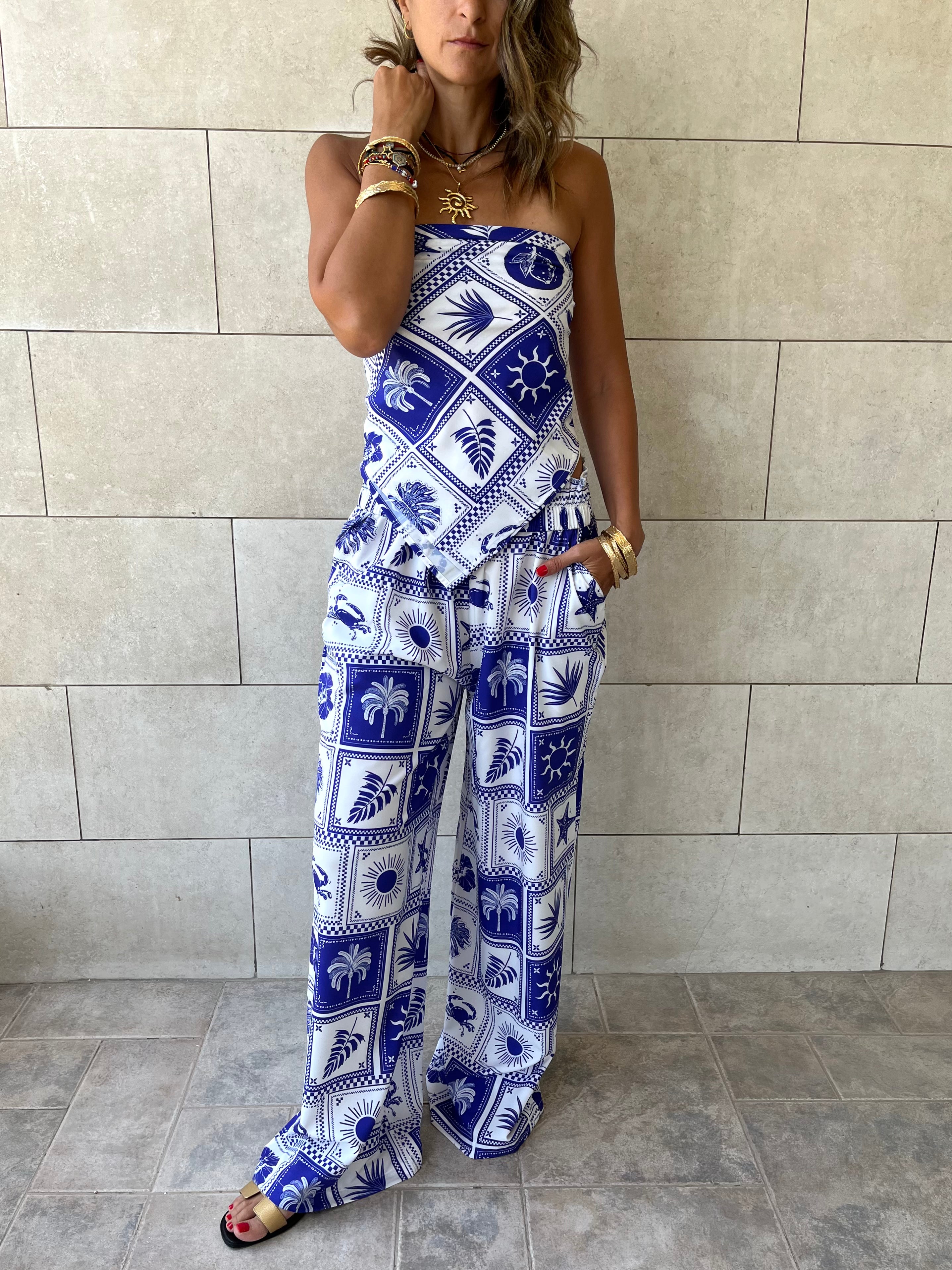 Blues Printed Pants
