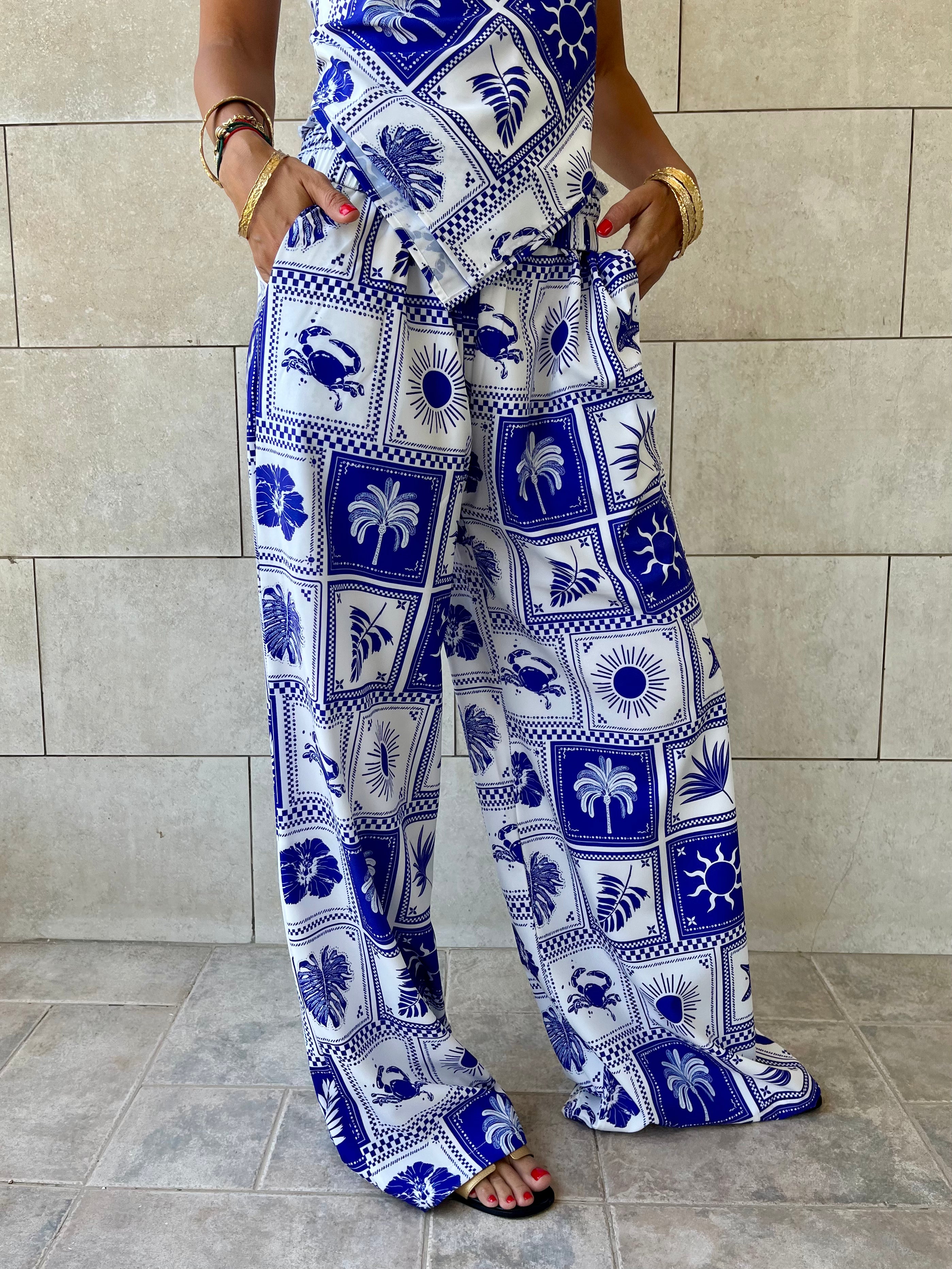 Blues Printed Pants