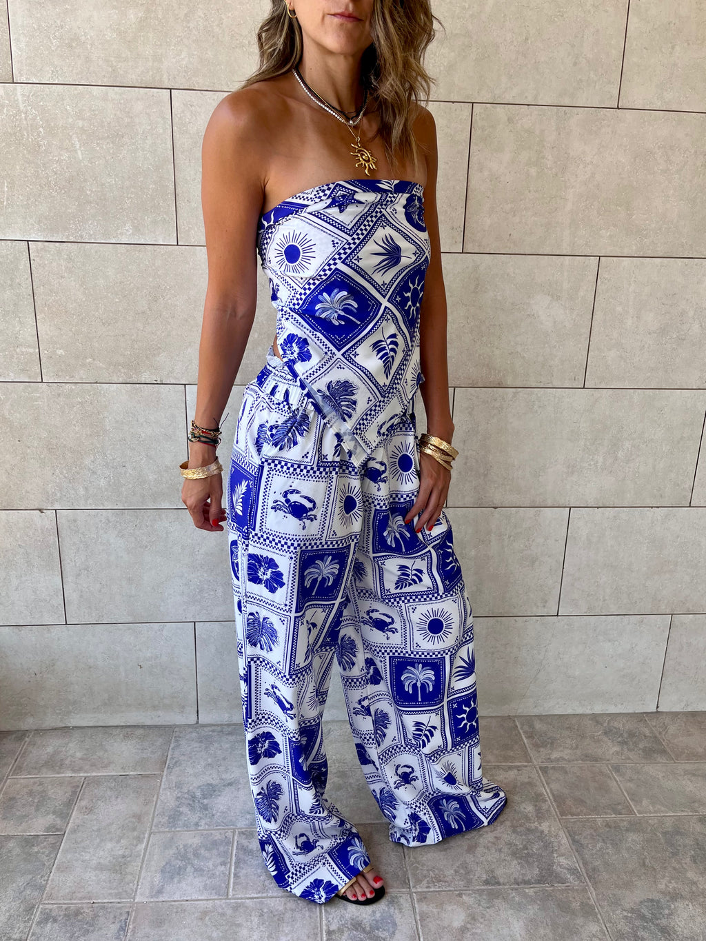 Blues Printed Pants