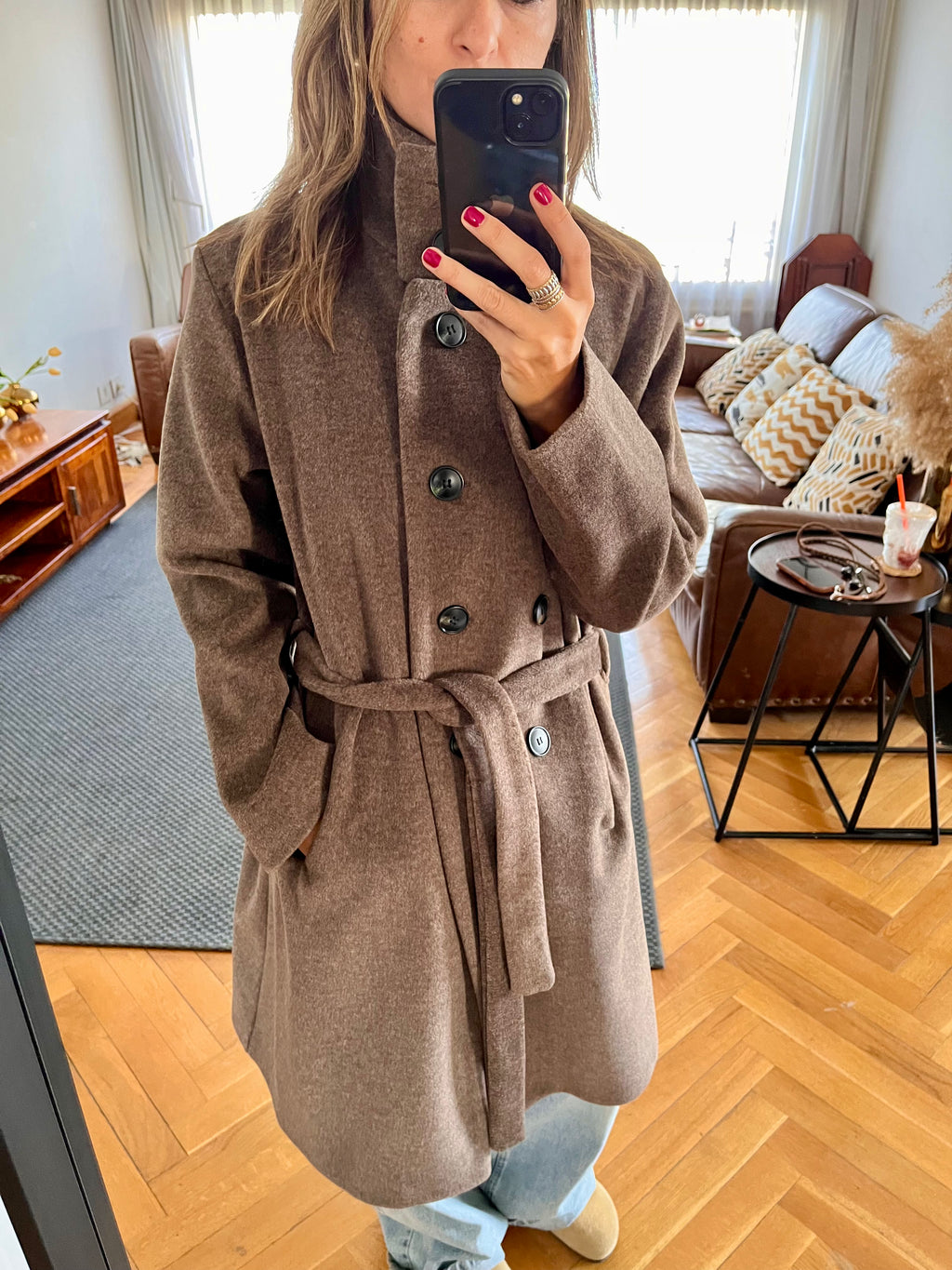 Cafe Belted Coat