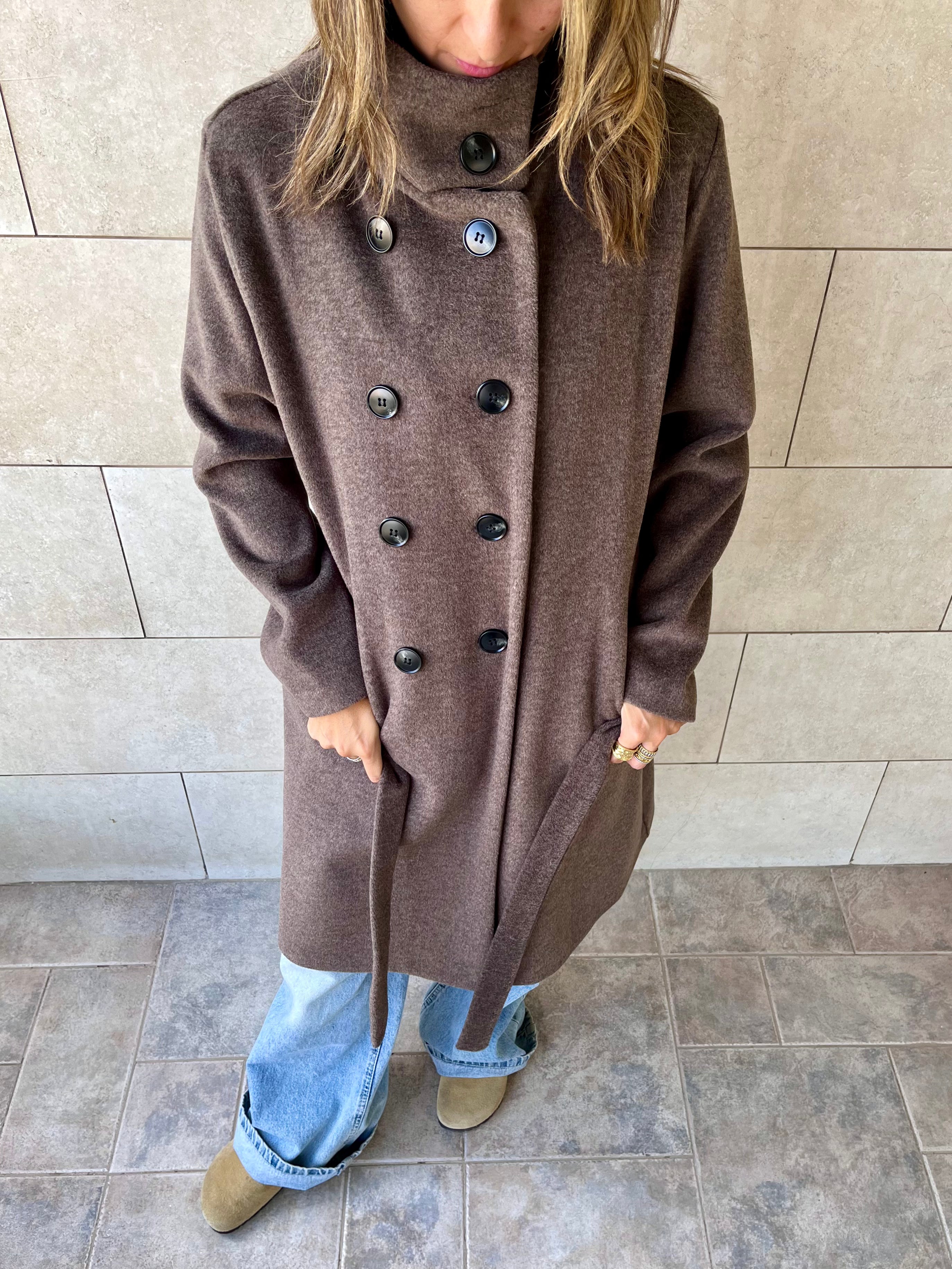 Cafe Belted Coat