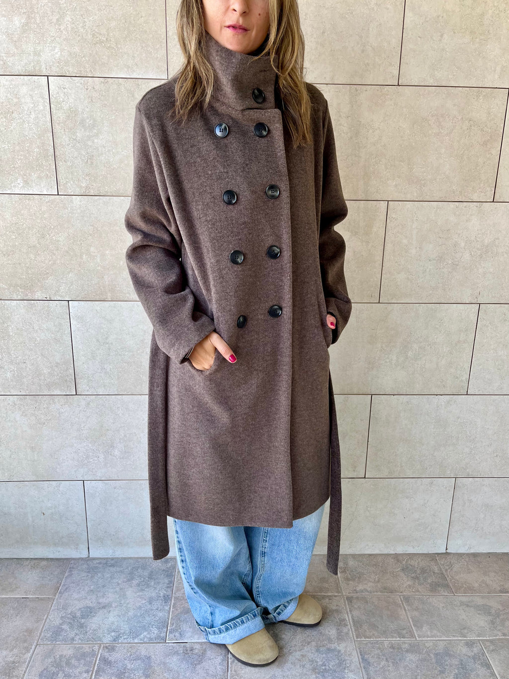 Cafe Belted Coat