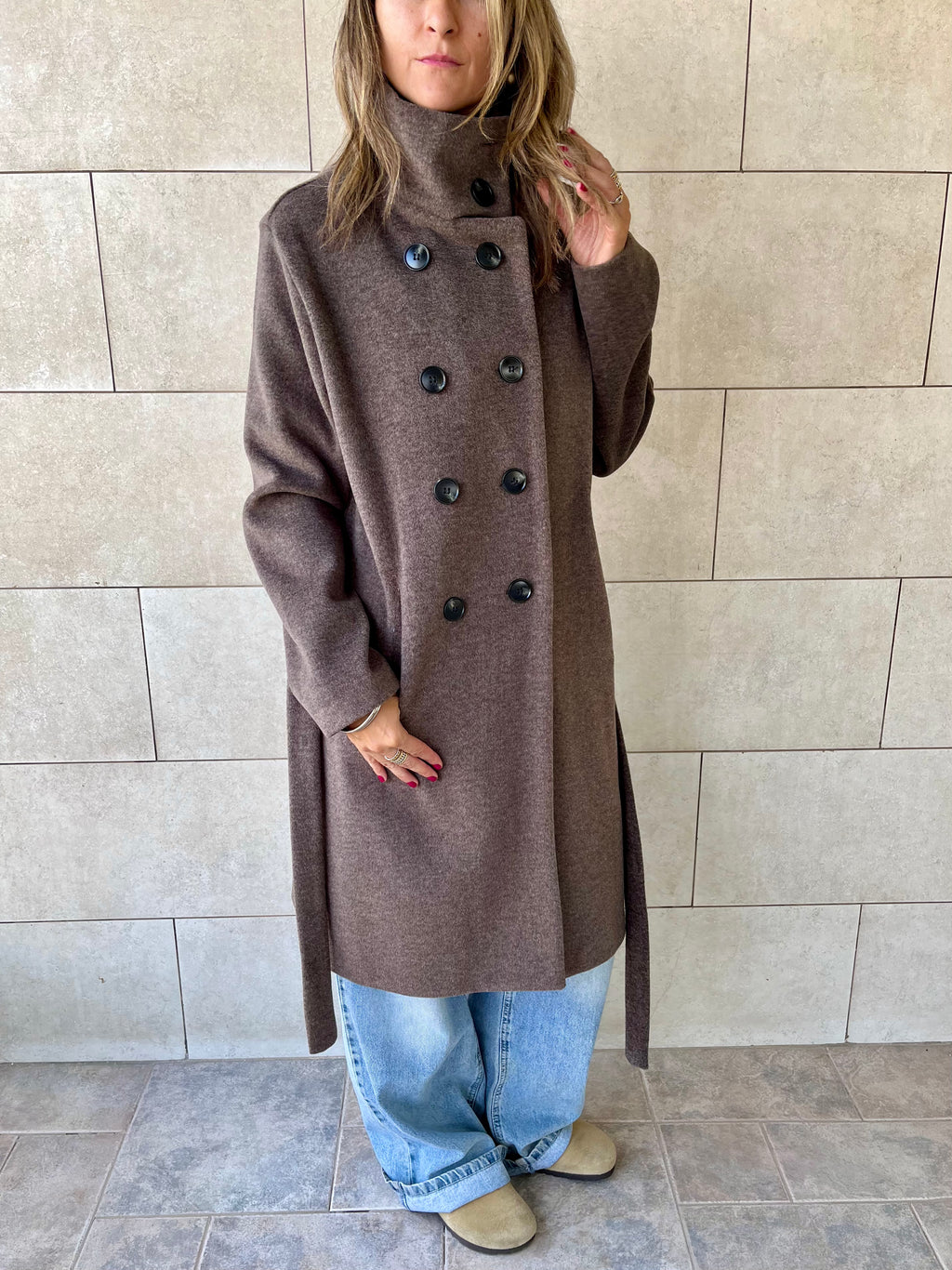 Cafe Belted Coat