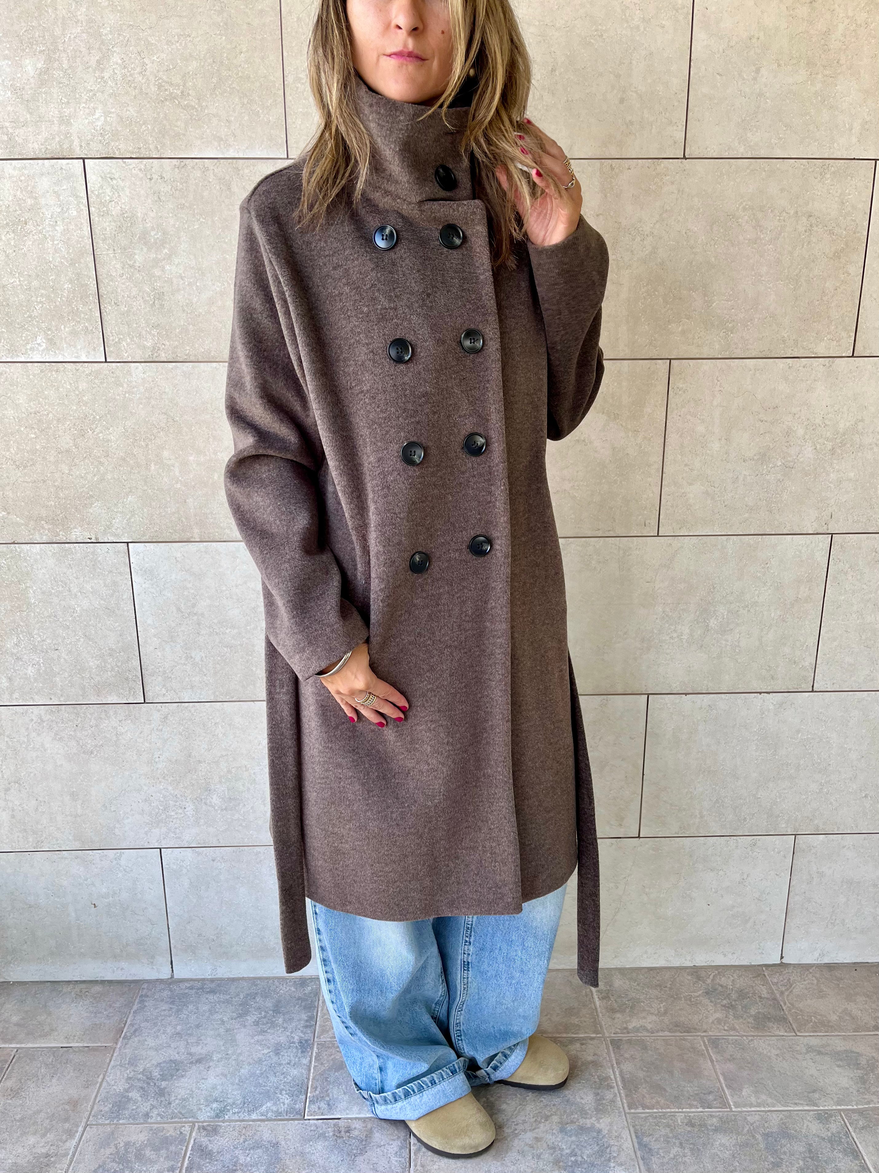Cafe Belted Coat