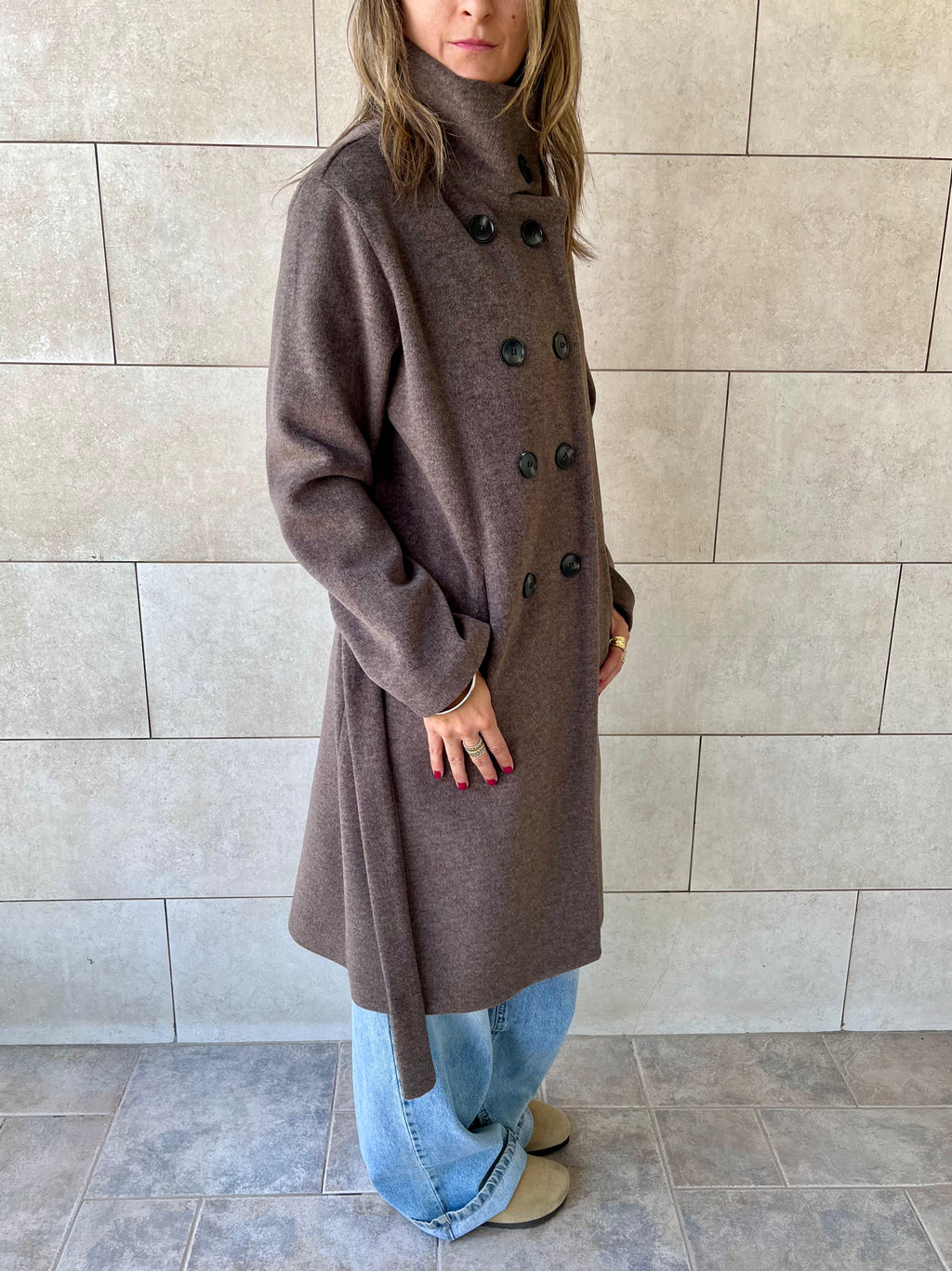 Cafe Belted Coat