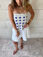 Blue Palms Printed Bandeau