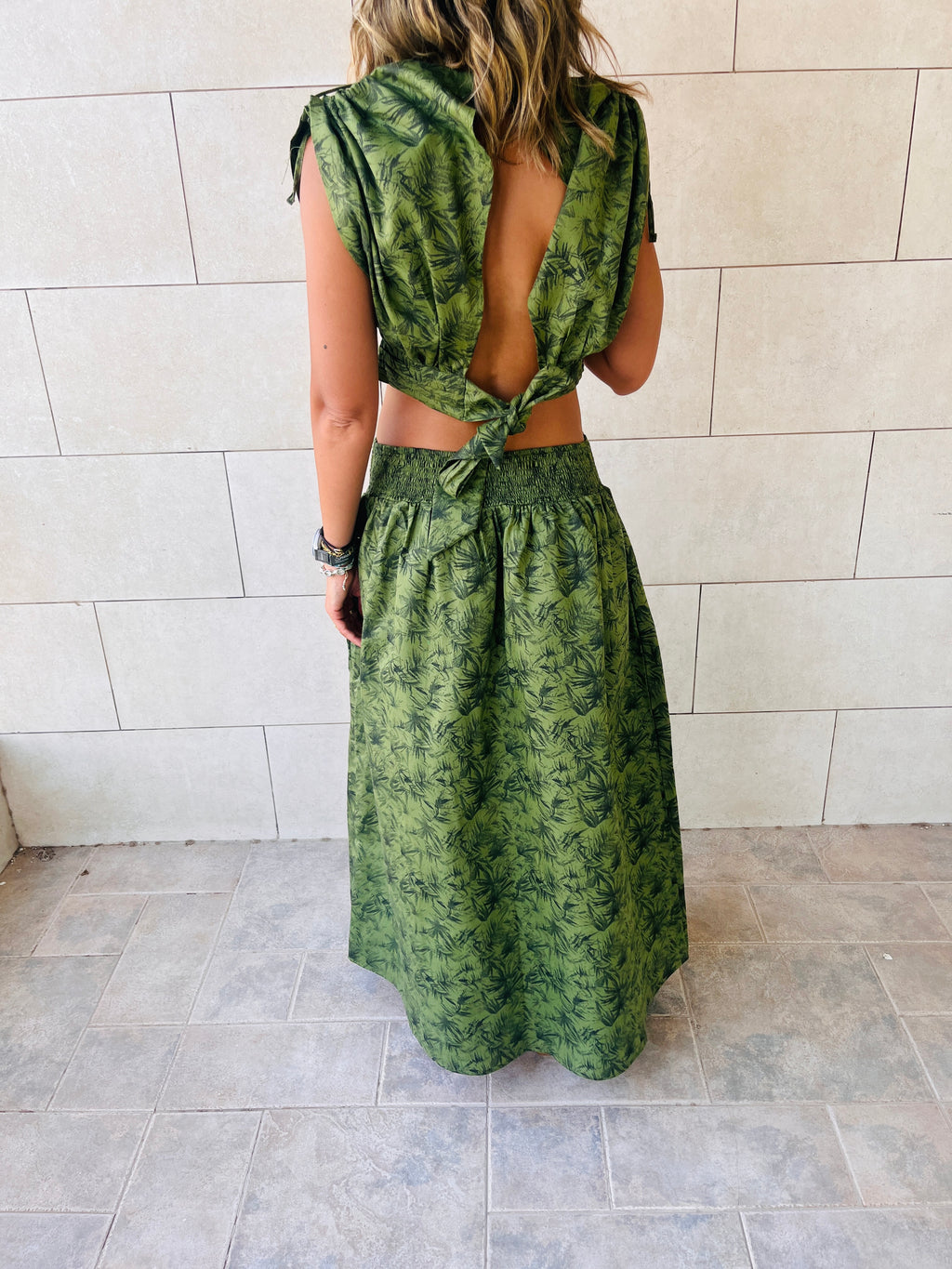 Green Floral Summer Set
