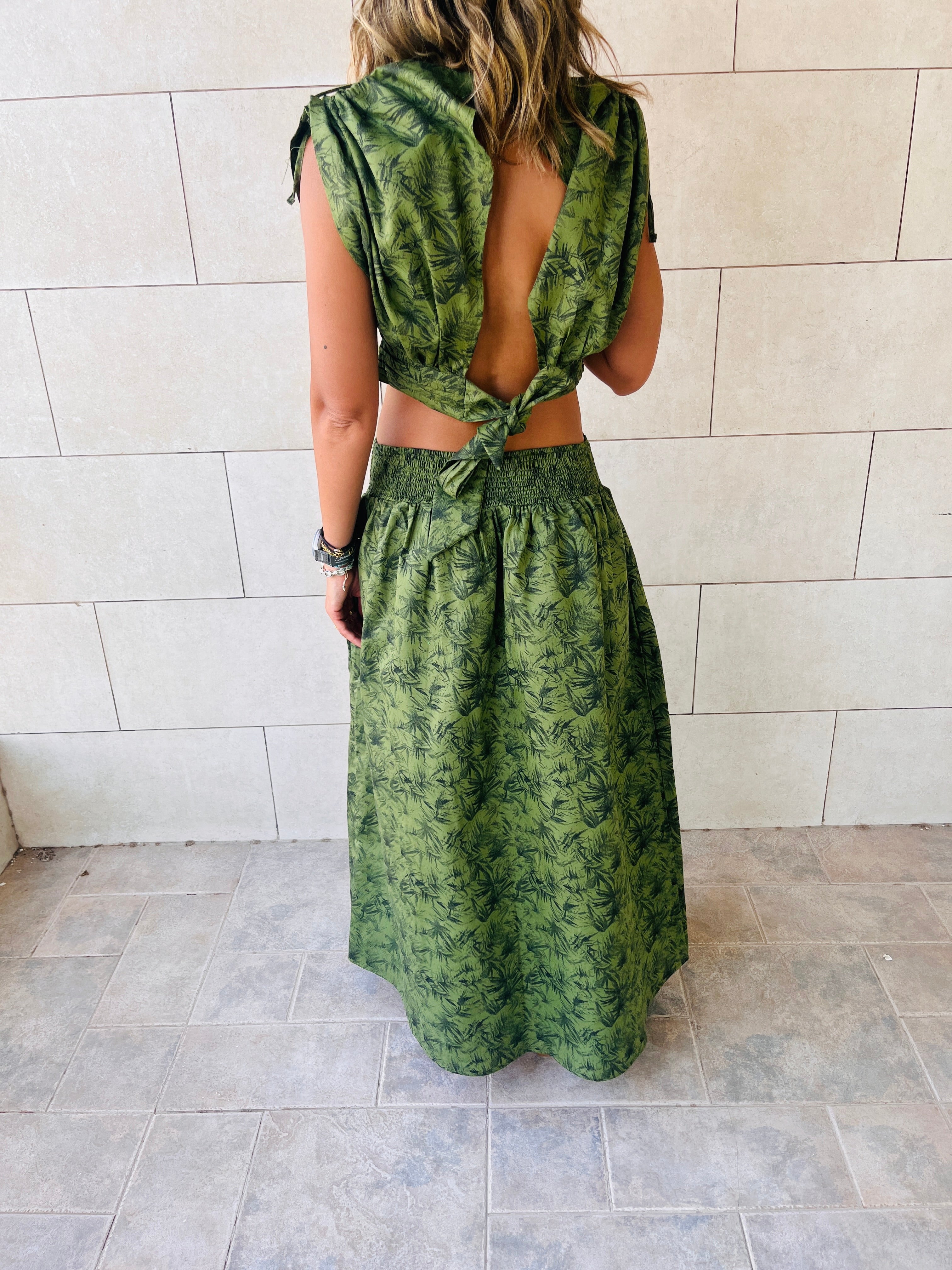 Green Floral Summer Set