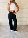 Black High Low Waisted Pants