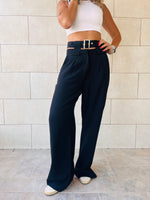 Black High Low Waisted Pants