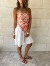 Checkered Palms Printed Bandeau