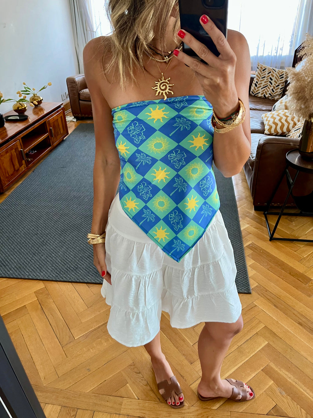 Midnight Printed Bandeau