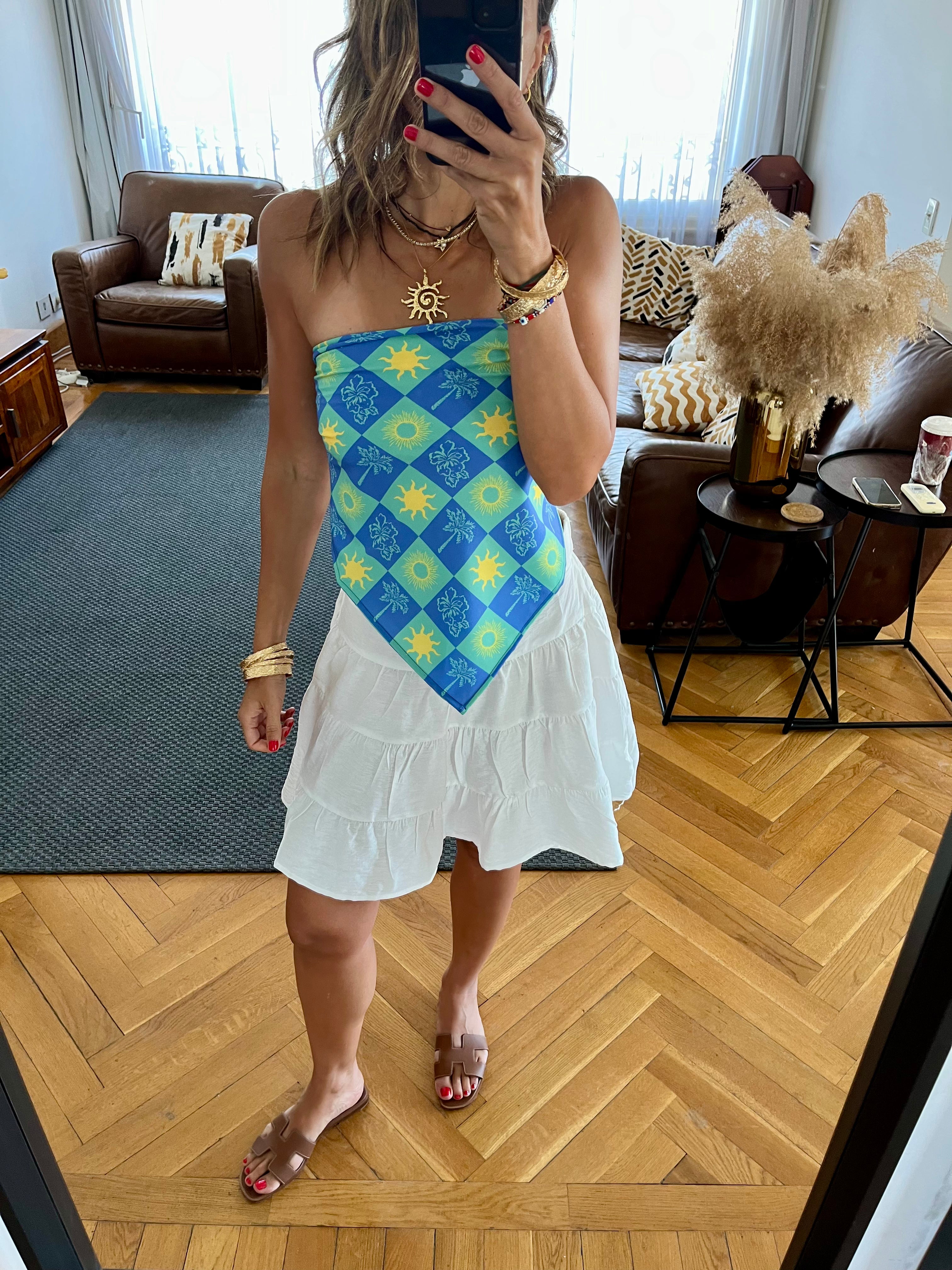 Midnight Printed Bandeau