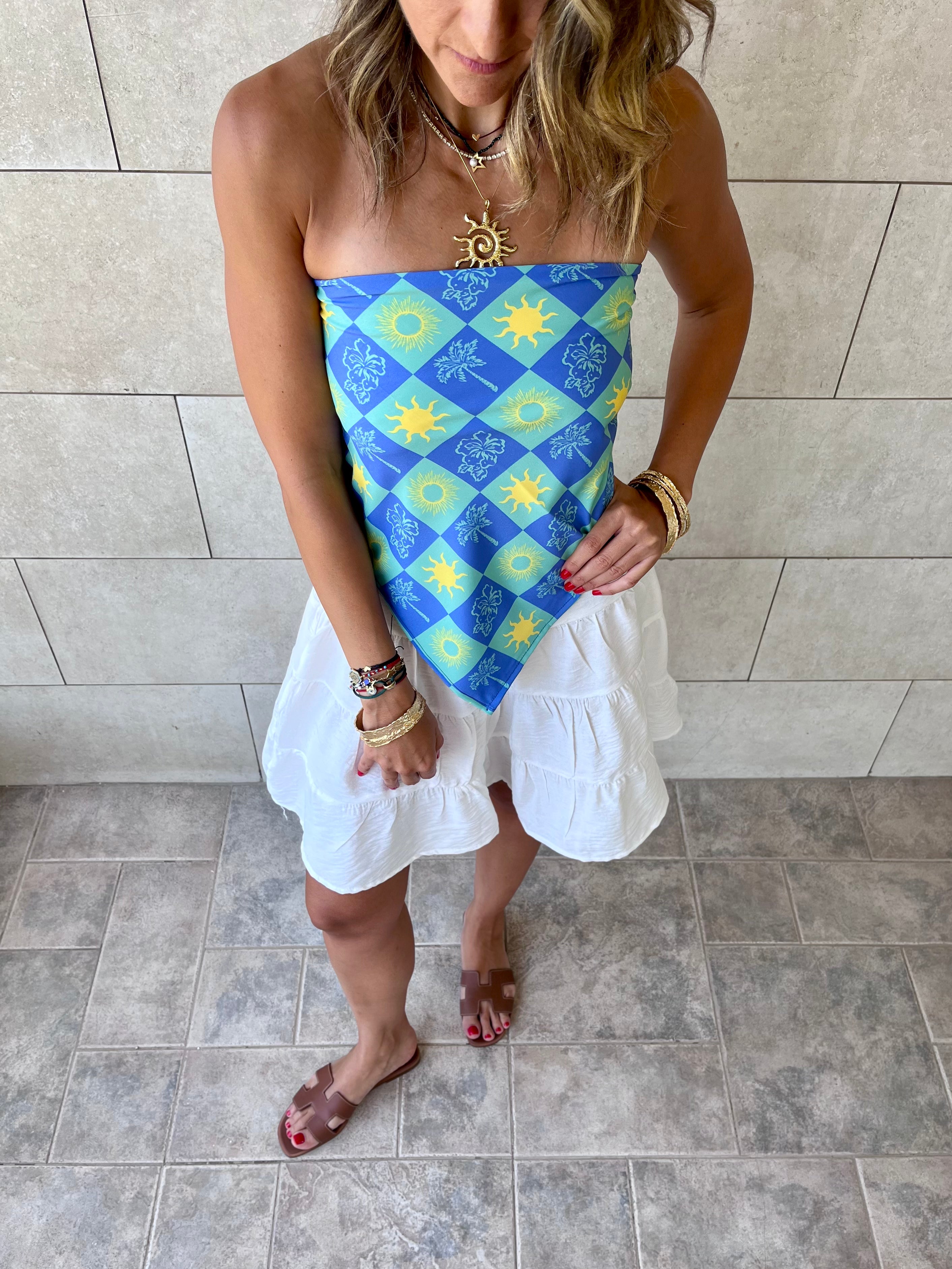 Midnight Printed Bandeau