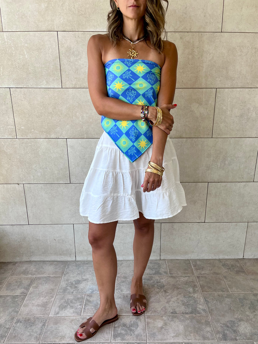 Midnight Printed Bandeau