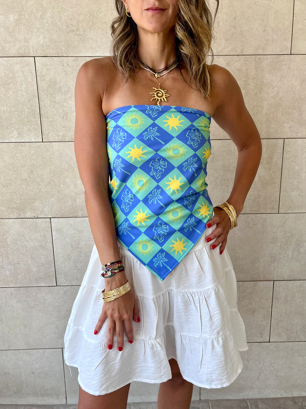 Midnight Printed Bandeau