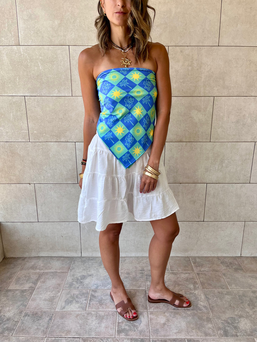 Midnight Printed Bandeau