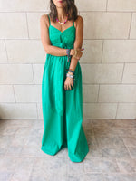 Green After Sun Poplin Dress