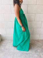 Green After Sun Poplin Dress