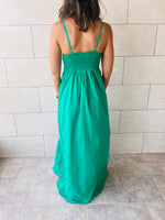 Green After Sun Poplin Dress