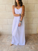 White After Sun Poplin Dress