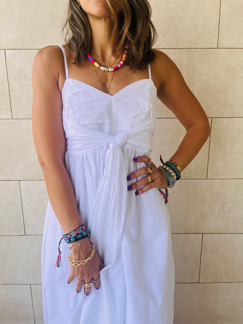 White After Sun Poplin Dress