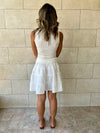 White Classic Mini Skirt