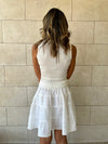 White Classic Mini Skirt