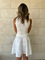 White Classic Mini Skirt