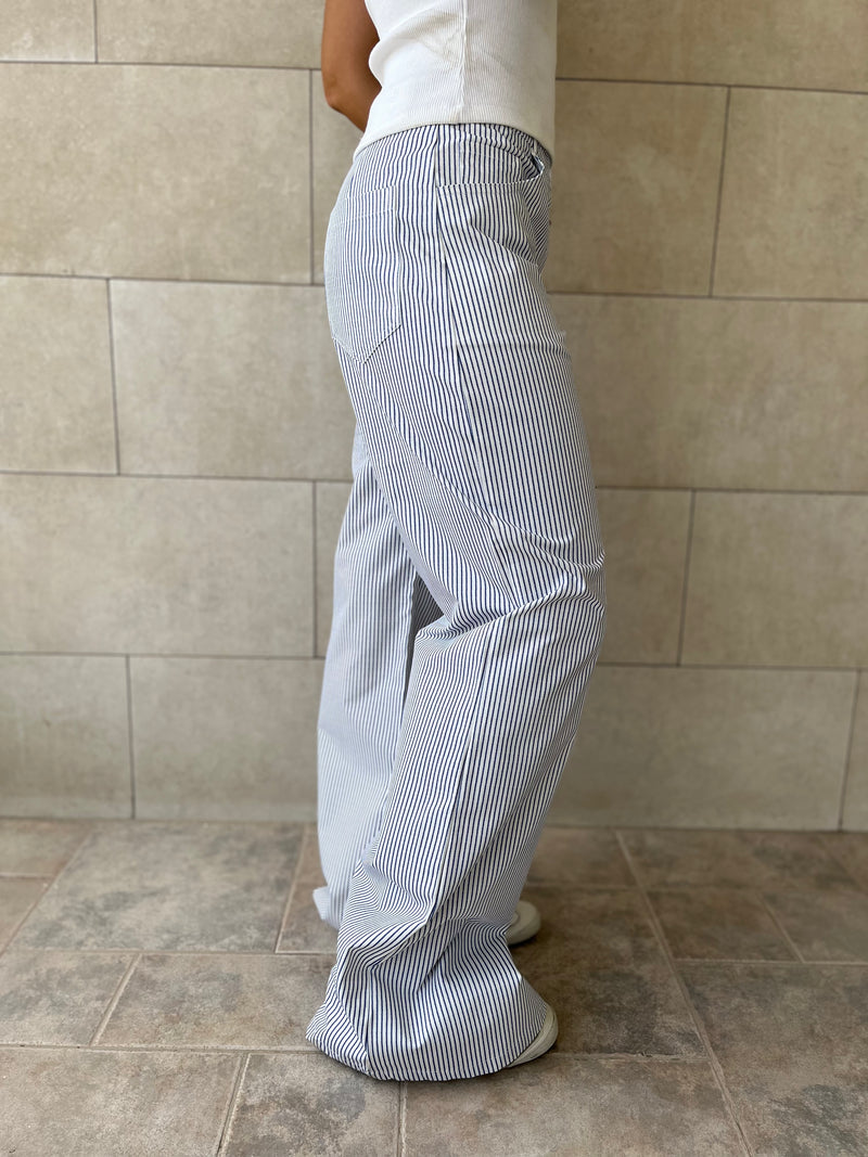Blue Stripe Pants