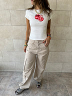 Beige Well Played Cargo Pants