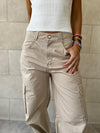 Beige Well Played Cargo Pants