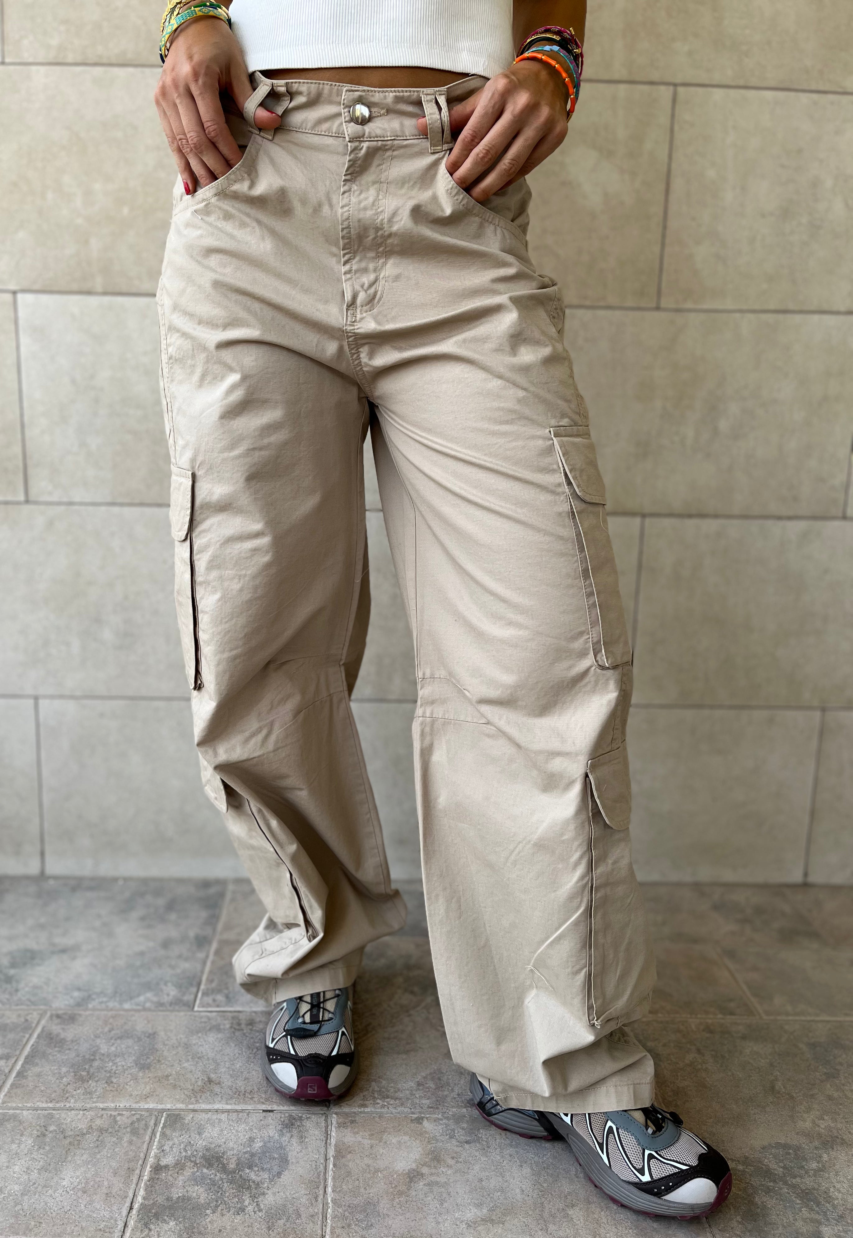 Beige Well Played Cargo Pants