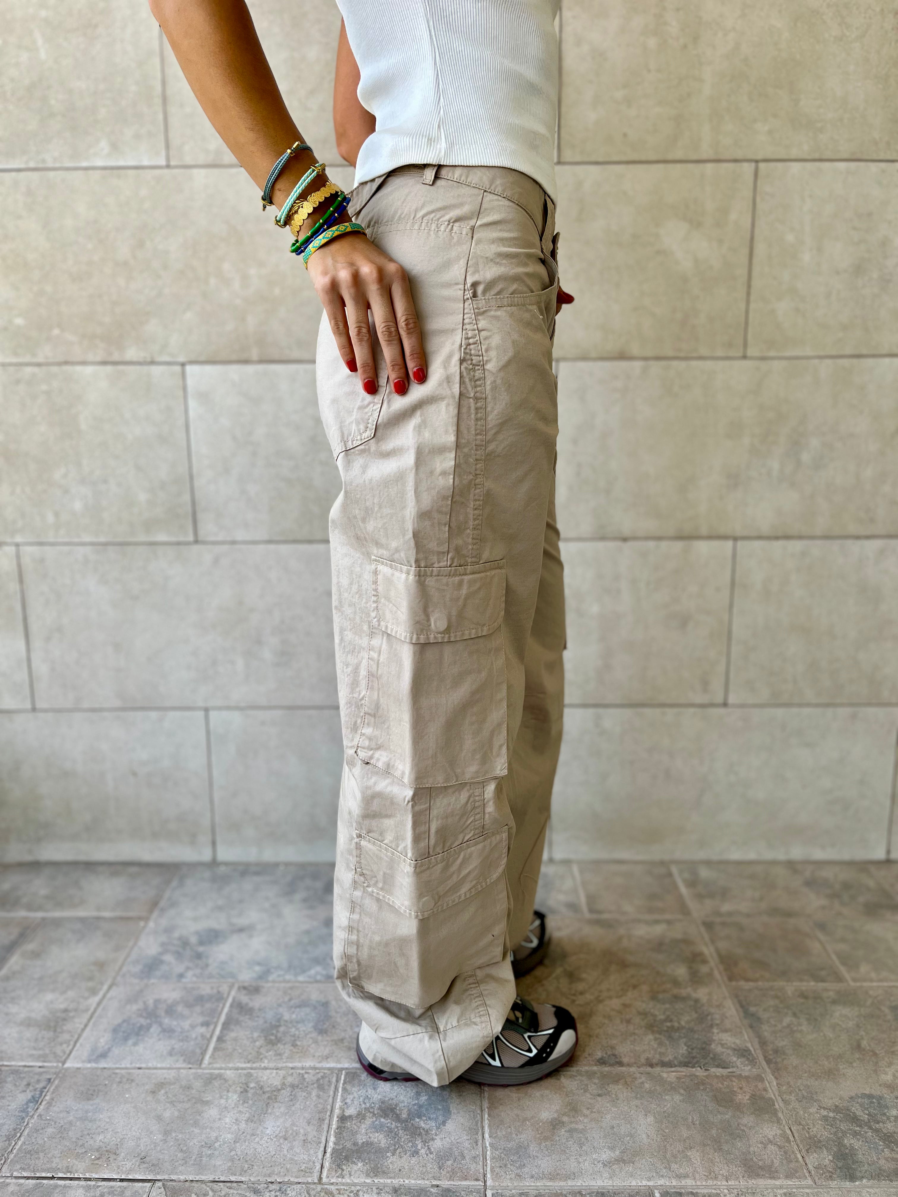 Beige Well Played Cargo Pants