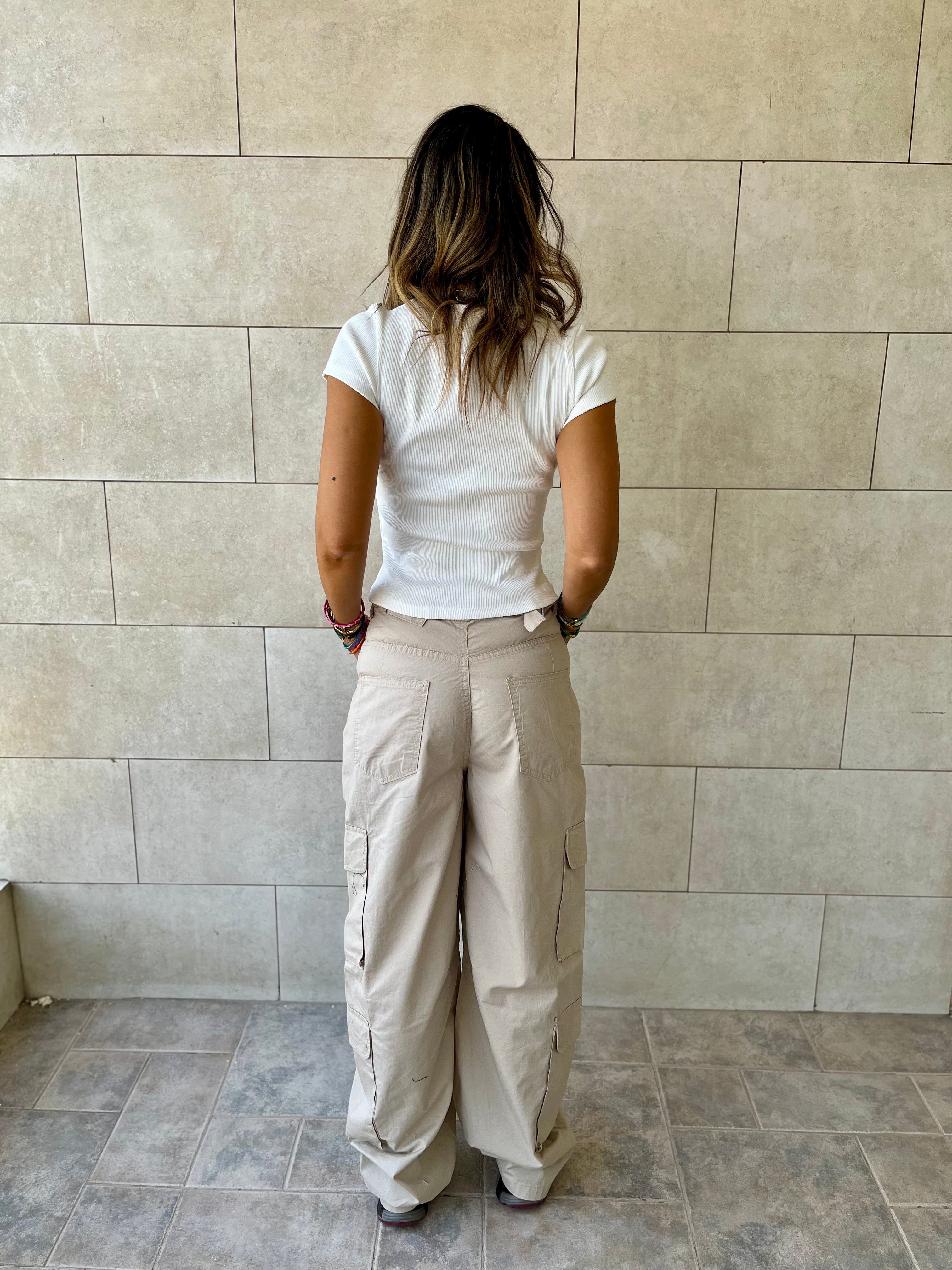 Beige Well Played Cargo Pants
