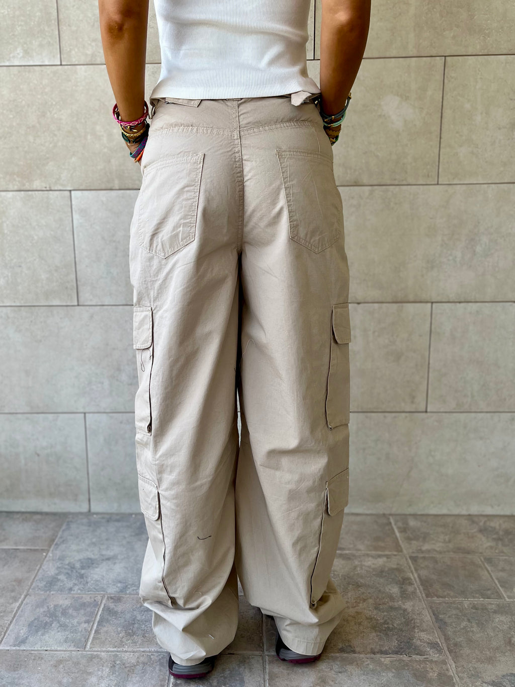 Beige Well Played Cargo Pants