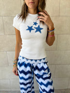 Blue Stars Baby Tee