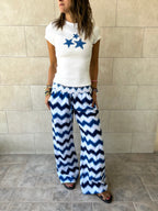 Blue Stars Baby Tee