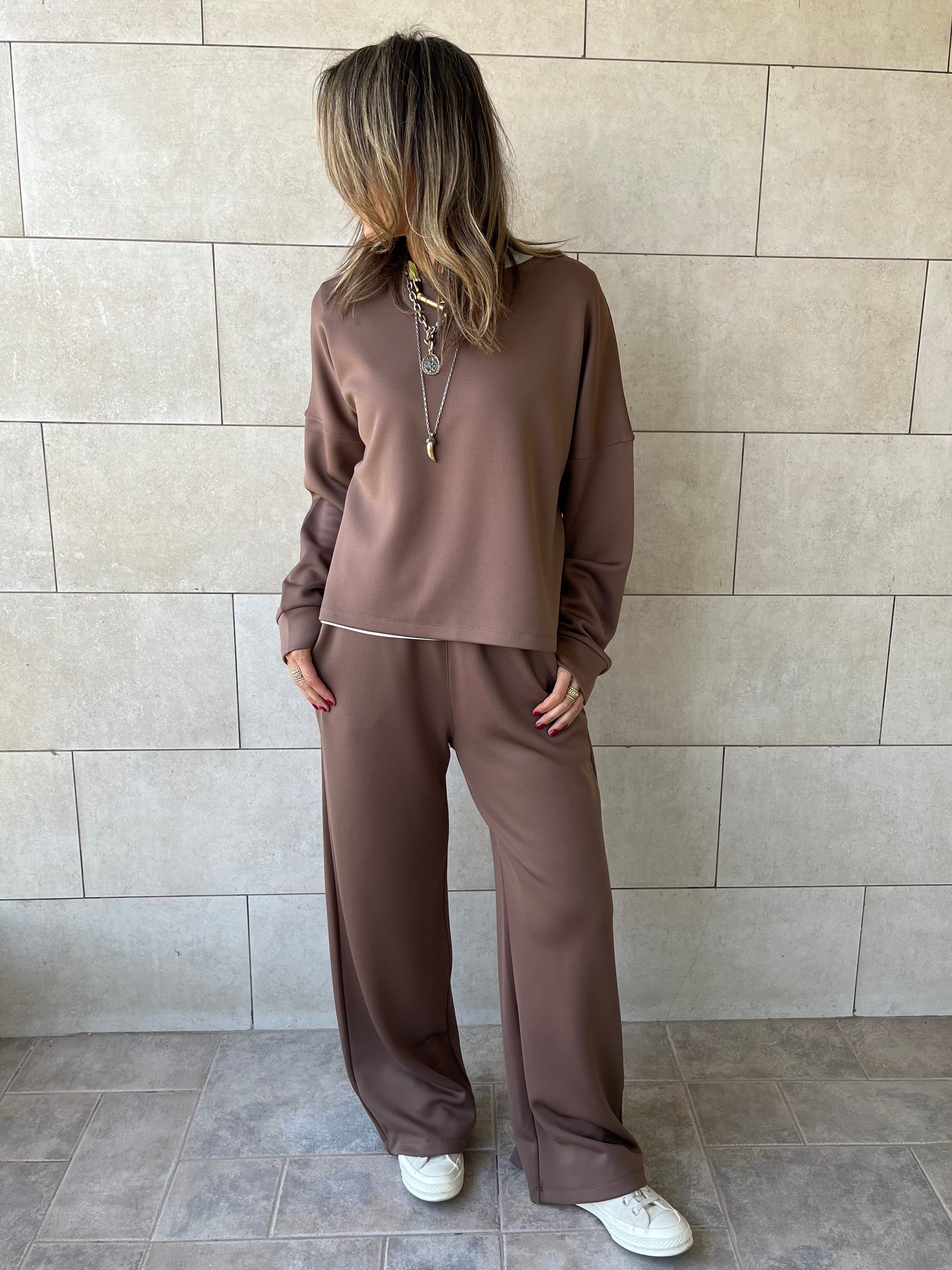 Brown Scuba Flare Set