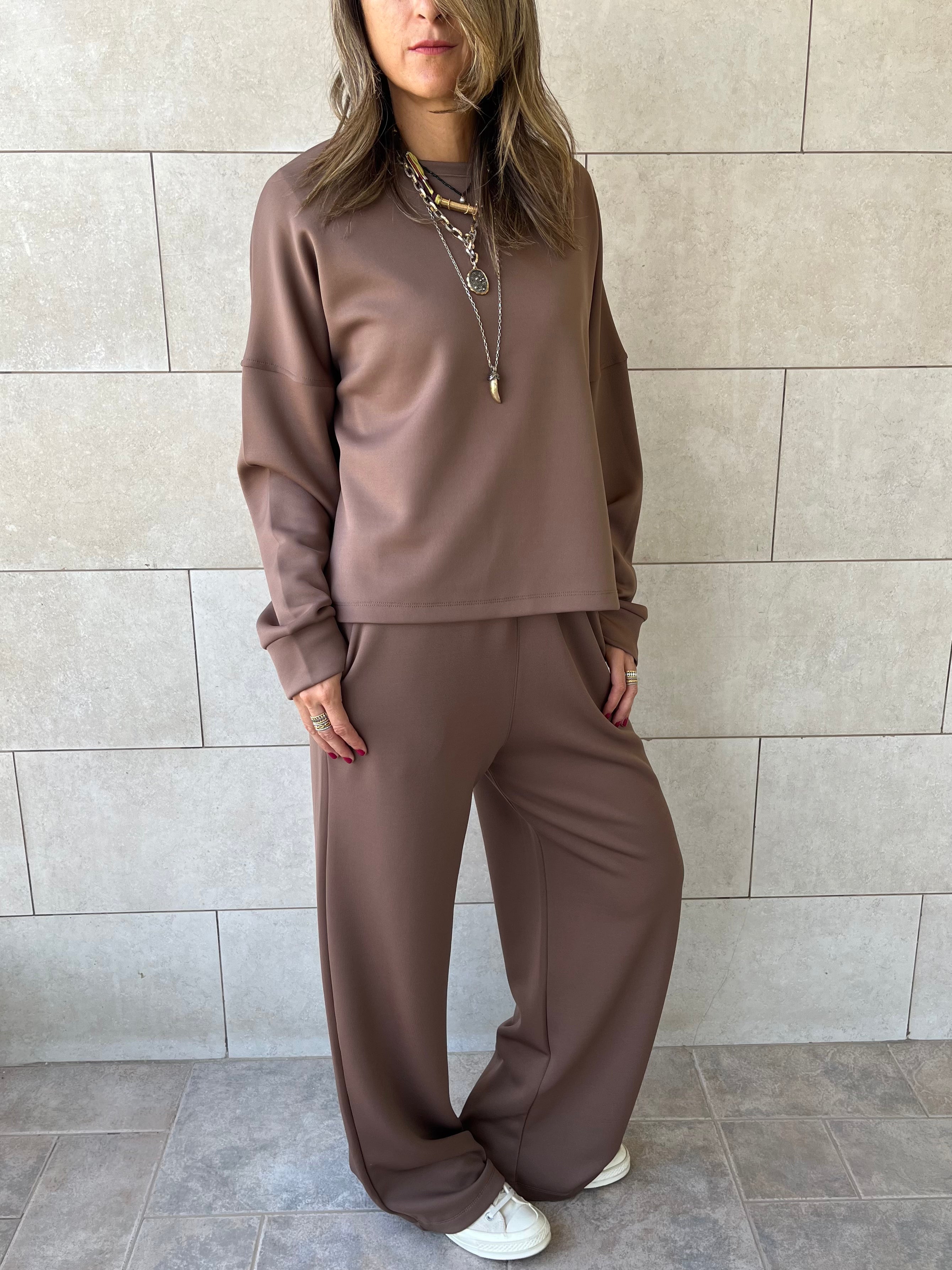 Brown Scuba Flare Set