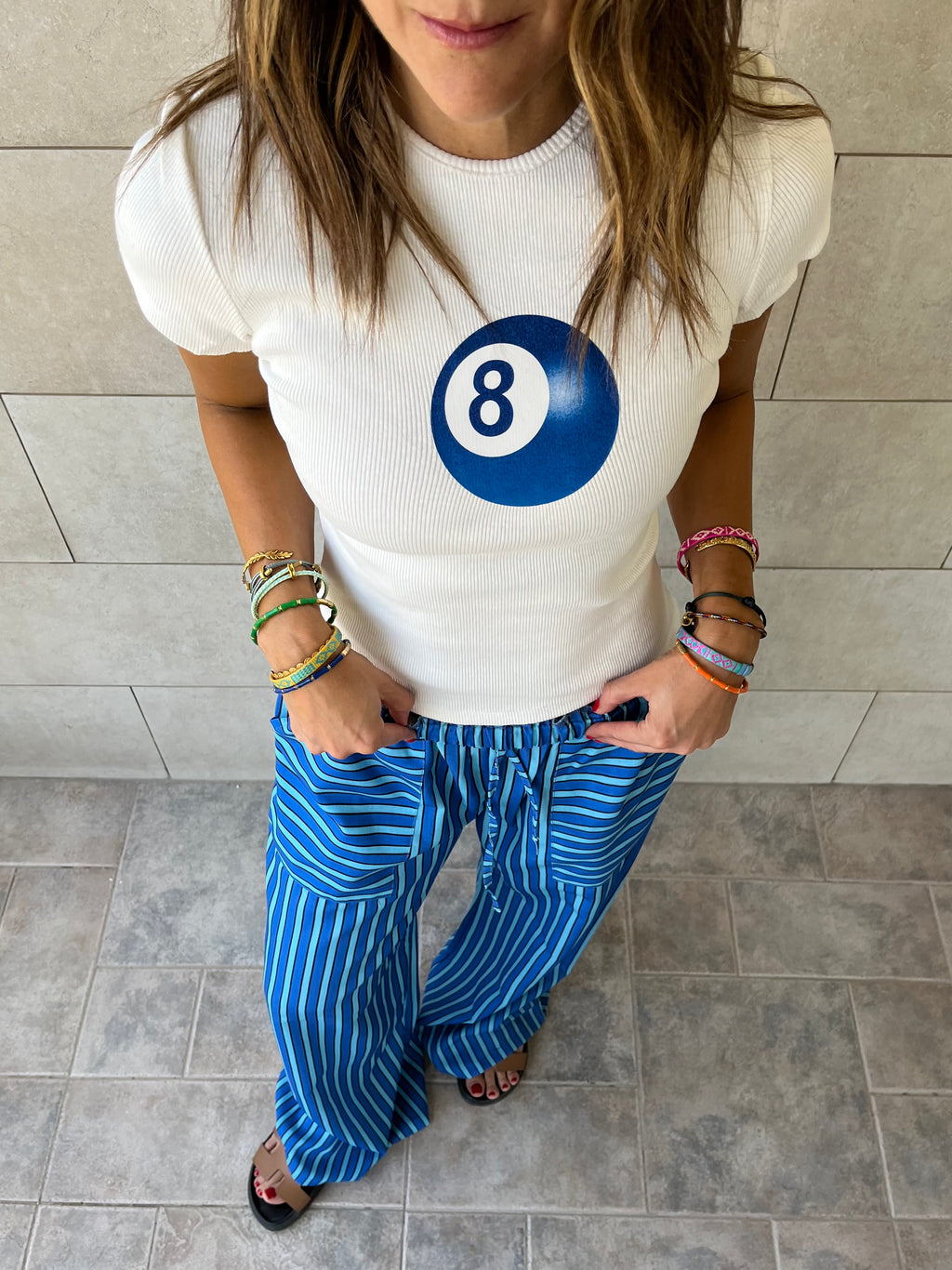 Lucky 8 Baby Tee