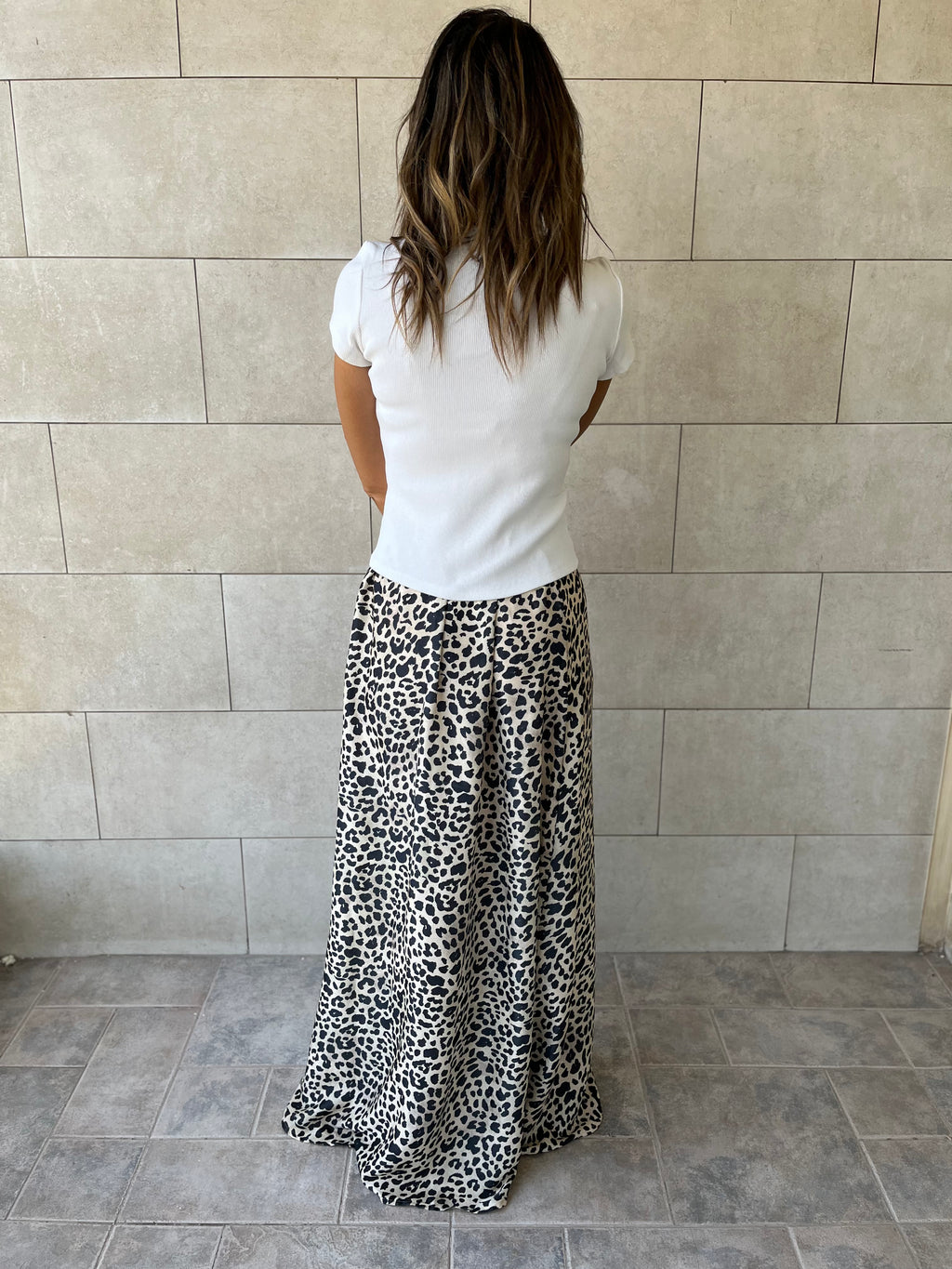 Cheetah Spots Longline Skirt