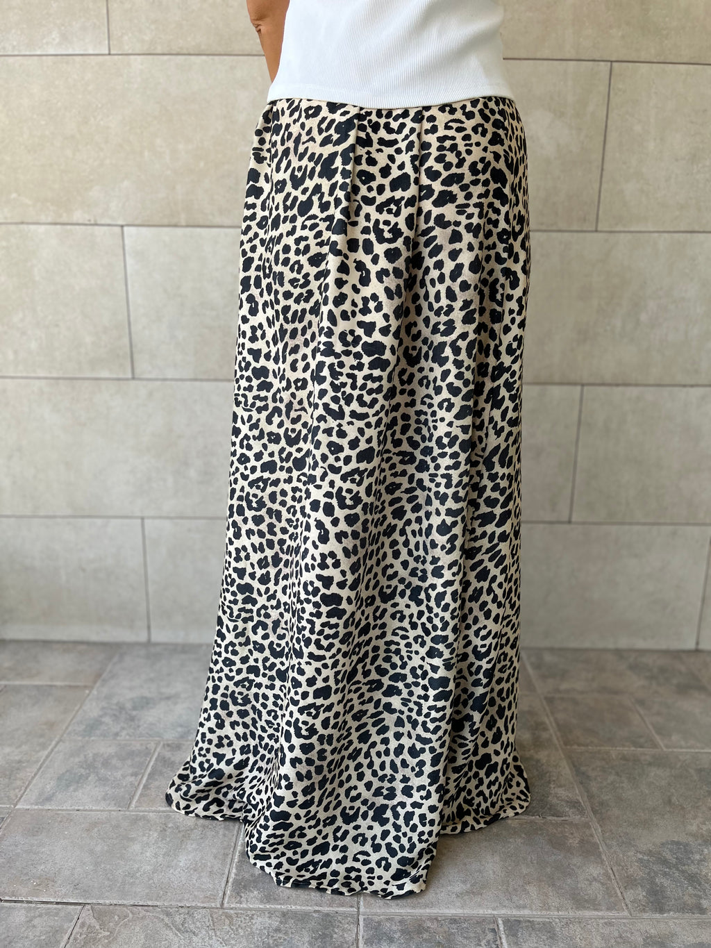 Cheetah Spots Longline Skirt