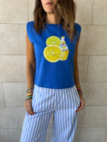 Limoncello Shoulder Pad Cut Tee
