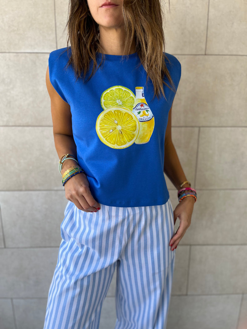 Limoncello Shoulder Pad Cut Tee