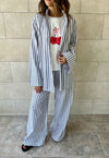 Grey Effortless Striped Shirt