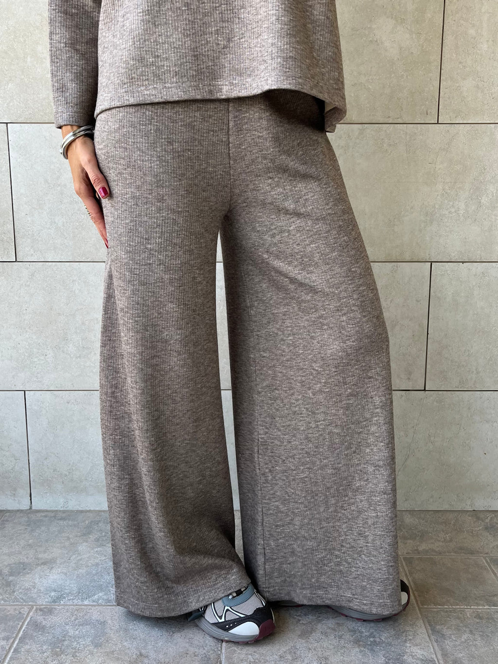 Cafe Ribbed flowy Set