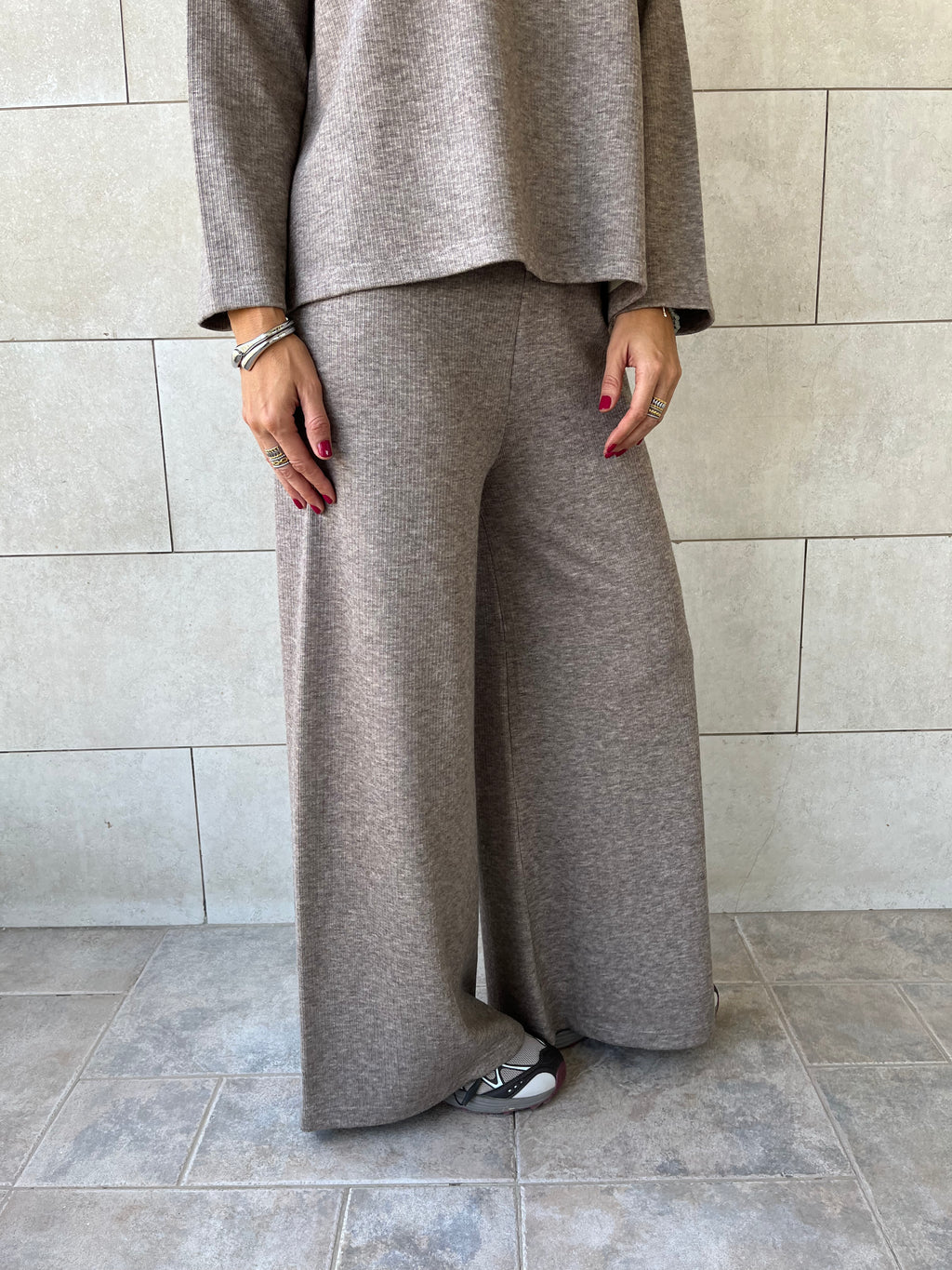 Cafe Ribbed flowy Set