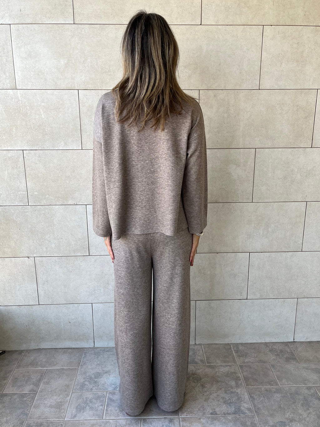 Cafe Ribbed flowy Set